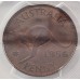 AUSTRALIA 1956 M . ONE 1 PENNY . PCGS PR64BN